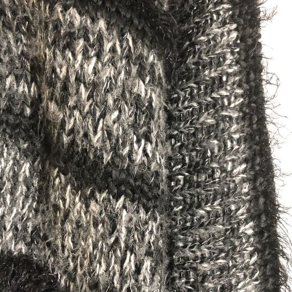 Billabong Designers Closet cardigan Sz S/P Preppy gray black marled Fairy Grunge - Picture 2 of 5